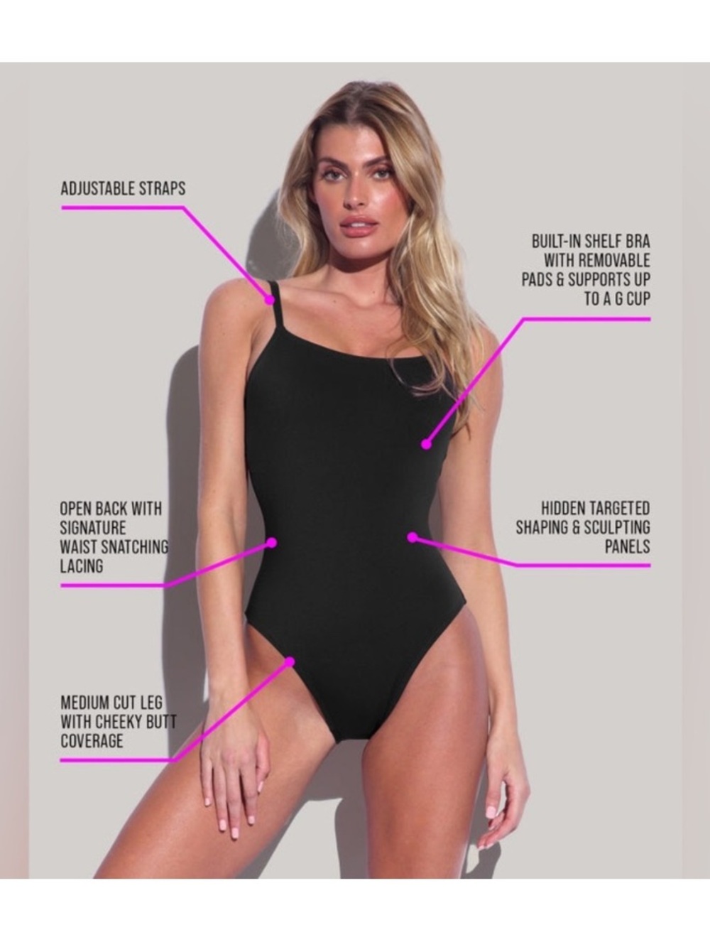 TA3 Lacey one piece swimsuit size S - Picture 6 of 10